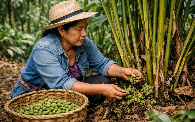 Mercado del cardamomo: cardamomo negro estable a débil, grados verdes firmes