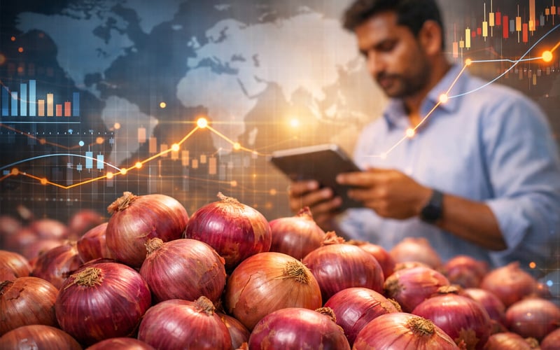 Indian Onion Prices Stay Elevated as Kharif Acreage Collapses