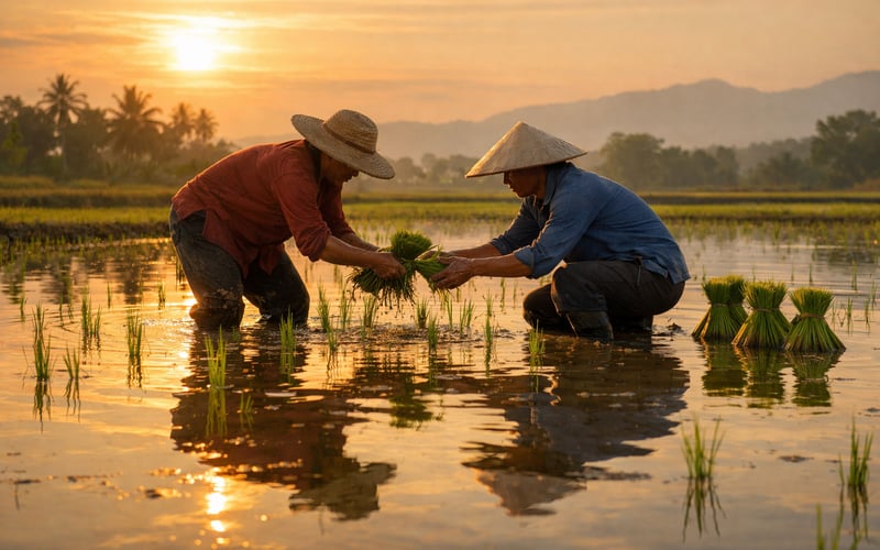 Tightening Thai Supply Meets Softer Asian Prices in a Weather‑Sensitive Rice Market