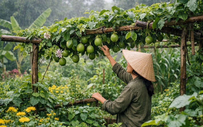 Preise für getrocknete Passionsfrucht aus Vietnam bleiben trotz Regenwetter in Hanoi stabil