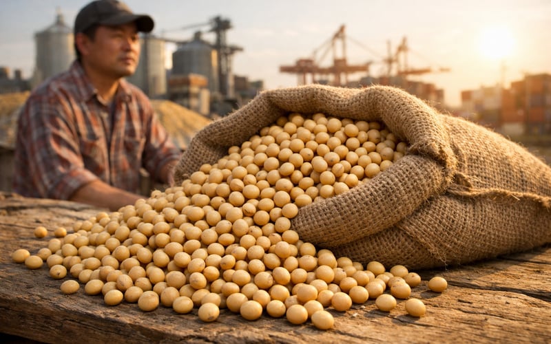 Soybean Margins Squeezed as China Faces Costly Q4 Supply Gap