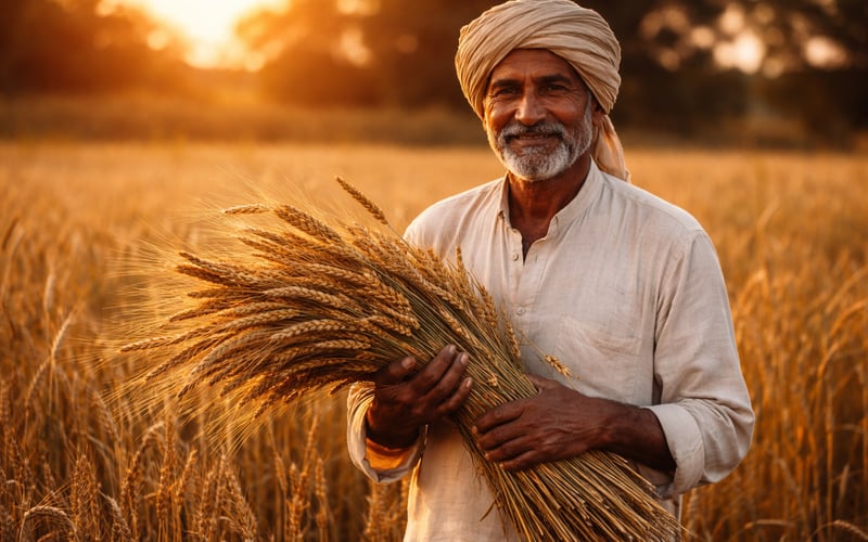 Indian Wheat Tensions Lift Global Floor as Delhi Prices Test ₹3,000