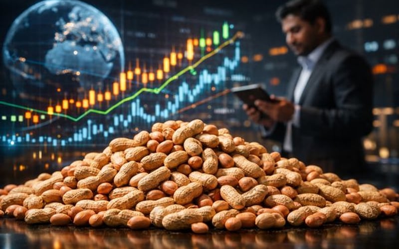 Les prix des cacahuètes indiennes augmentent alors que le complexe des oléagineux reste ferme