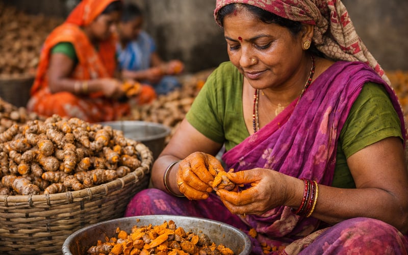 Indian Turmeric Prices Edge Higher On Tight Near-Term Supply