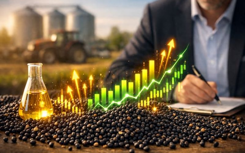 Le colza soutenu par la flambée des prix de l'énergie et du complexe huile végétale, le canola s'envole