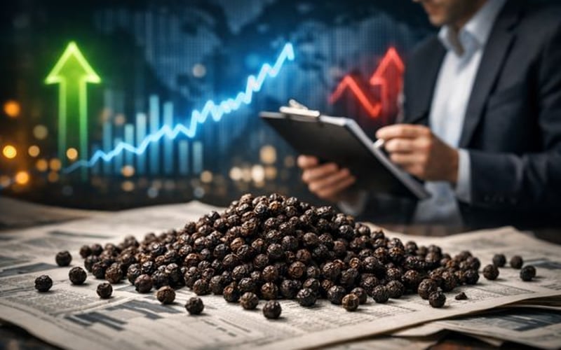 印度胡椒价格因供应紧张与出口需求旺盛而小幅上涨