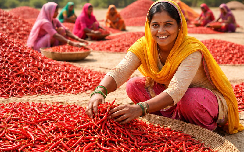 Punjab’s Green Chilli Push: Firozpur Targets Dubai With 700‑Tonne Export Plan