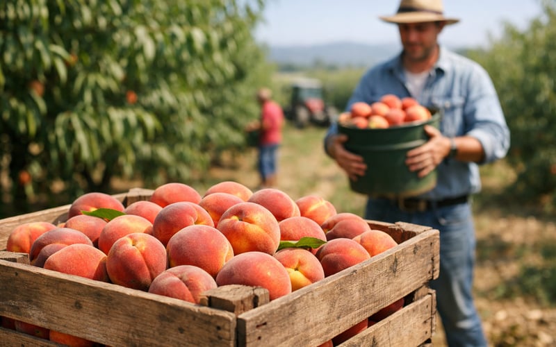 La hausse des prix à l’importation tend le marché précoce de la pêche en Géorgie