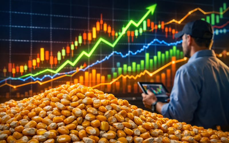 Corn edges higher as crude rallies, Ukraine stocks build and US harvest lags