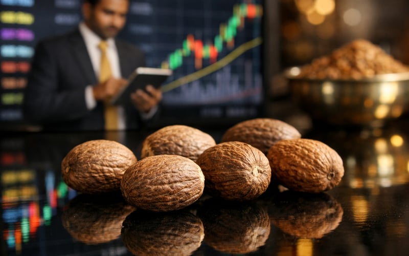 Indian Nutmeg FOB New Delhi Edges Higher on Firm Demand and Monsoon Watch