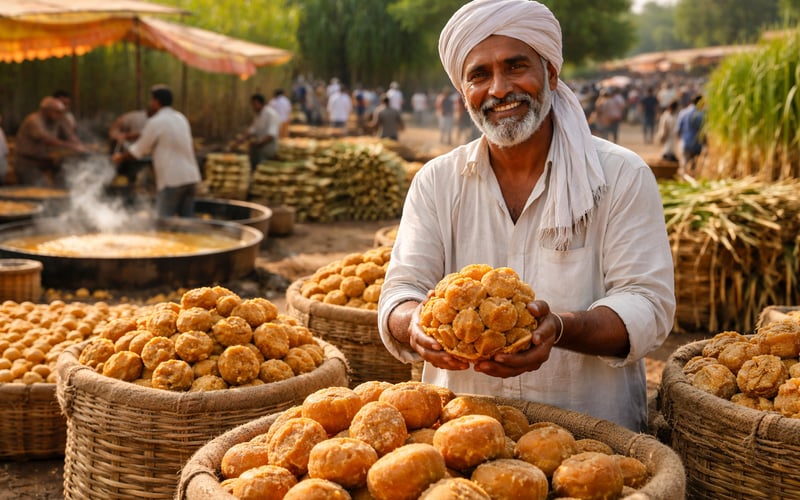 Fresh Gur Floods UP Markets While Refined Sugar Holds Firm Into Festivals