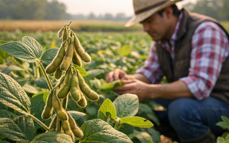 La cosecha de soja india arranca con fuerza mientras bajan los precios globales