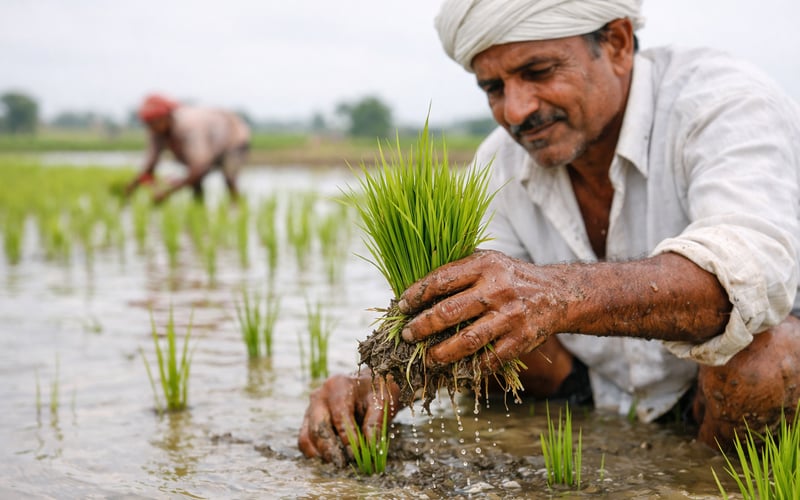 Gujarat Rice Sowing Surges, Easing Near‑Term Supply Fears