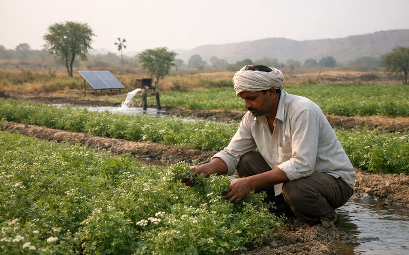 Coriander edges higher in India while Egyptian FOB softens