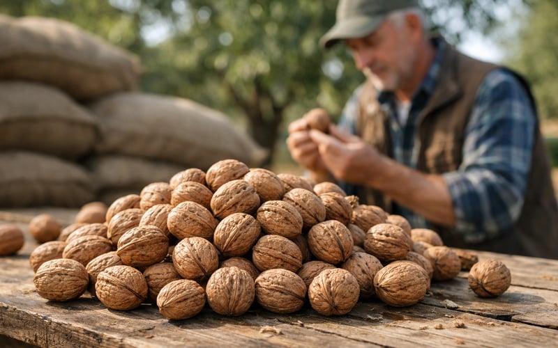 US in-shell shipments jump while China kernel prices firm: walnuts turn tighter