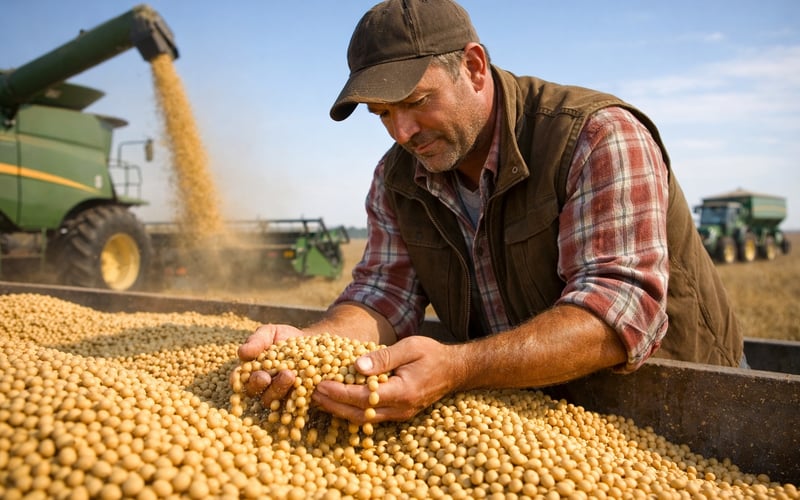 Record Chinese Imports Keep Soybeans Firm as Brazil Leads, U.S. Re‑Engages