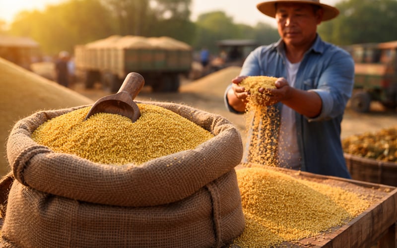 Chinese Millet FOB Beijing Firms as Domestic Grain Market Stabilises