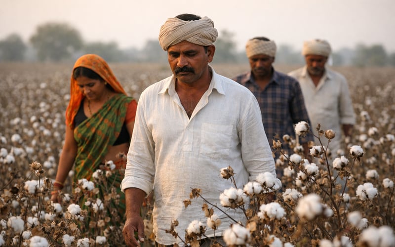 India’s Shrinking Cotton Area Signals Tighter Global Supply Risk