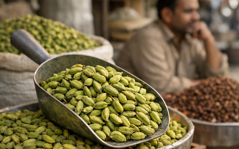 Cardamom Market Stays Subdued as Demand Lags Despite Adequate Supply