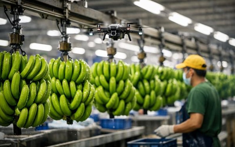 Les drones IA prennent leur envol au-dessus des bananes de Davao alors que le risque de Fusarium persiste