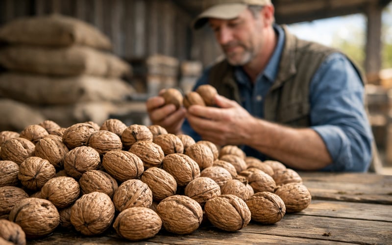Walnut Market Tightens as U.S. Shipments Surge and Prices Firm