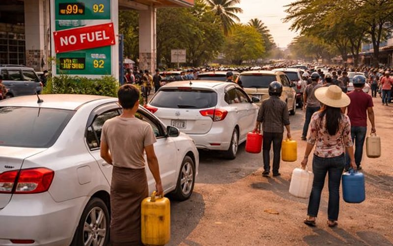 Shock de Combustible en Myanmar: El Cierre del Estrecho de Ormuz Afecta la Economía y el Comercio