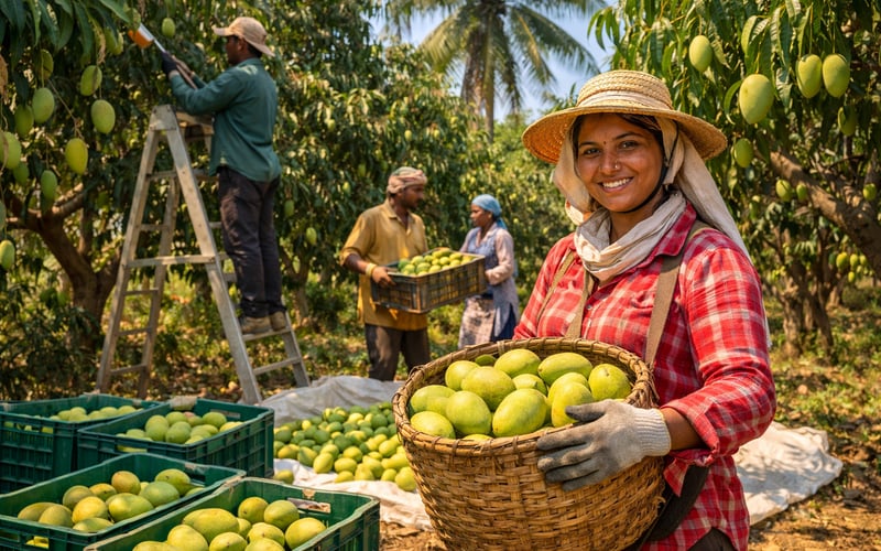 Hindistan’ın Totapuri Desteği, Kurutulmuş Mango Fiyatları Güçlü Seyrederken Çiftçi Marjlarını Artırıyor