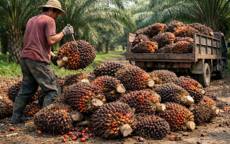 Indonesia’s New Export Gate Clouds Palm Oil Outlook and Farmer Margins