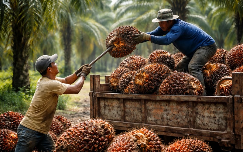 Palm Oil Pressured as Rising Malaysian Output Meets Softer Exports