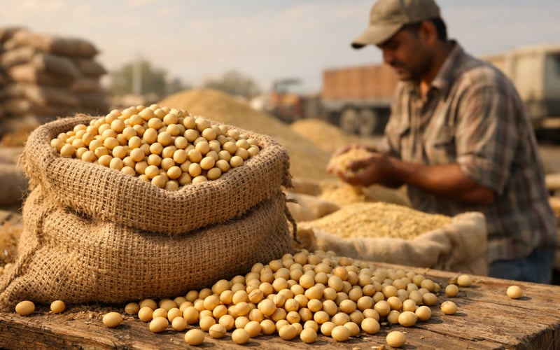 India’s Smaller Soybean Crop Tightens Meal Outlook but Imports Cushion Blow