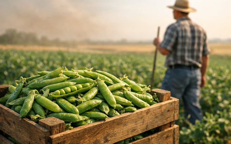 UK Pea Prices Ease as Heatwave Threatens Another Tight Harvest