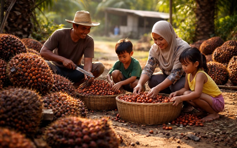 Palm oil futures ease as stocks swell while oilseeds complex softens