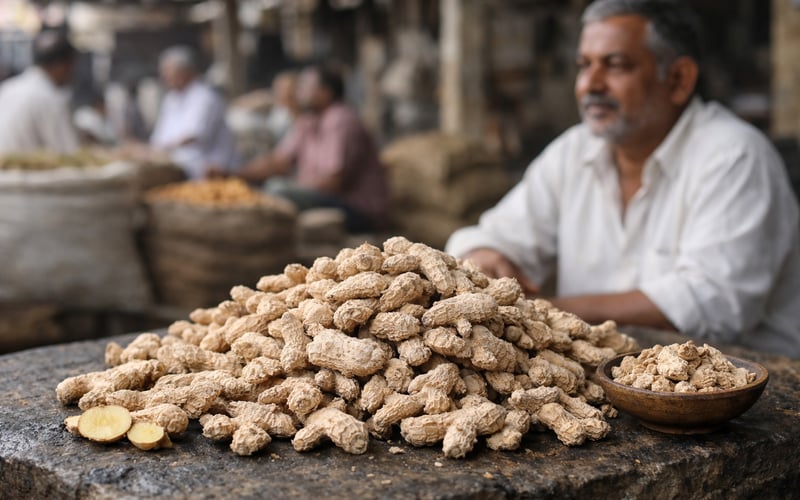 Indian Dried Ginger Prices Hold Firm as Mandis Stabilise