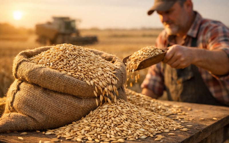 German Feed Oats Flat Amid Early Harvest and Mild Weather