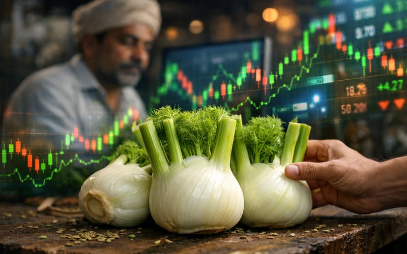 Indian Fennel Prices Edge Lower as Monsoon Turns Active but Patchy