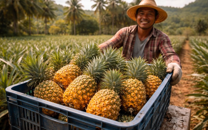 Thai and Vietnamese Dried Pineapple Prices Hold Firm Amid Wet-Season Weather