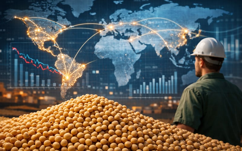 Brazil’s Record Soy Complex Exports Weigh on Global Soybean Prices