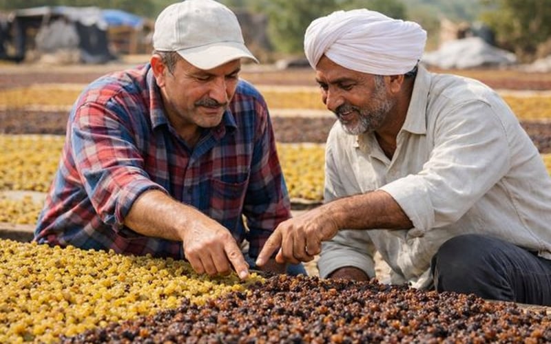 किशमिश की कीमतें: तुर्की में सुधार, भारतीय और चीनी प्रस्ताव मजबूत