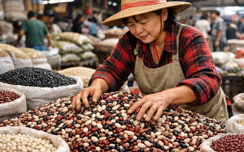 Frijoles en China: Amplios Stocks se Encuentran con una Tregua Estacional de la Demanda, los Precios Encuentran un Suelo