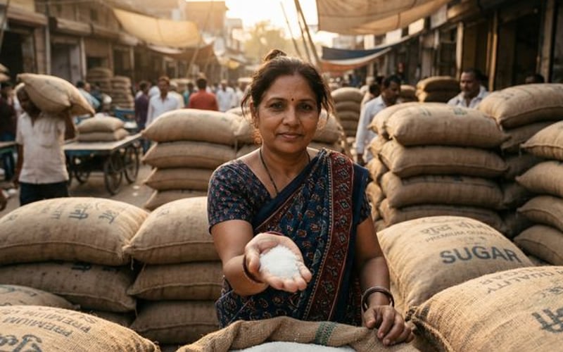 भारतीय चीनी बाजार मजबूत हुआ, गुड़ और खंडसारी ने बढ़त बनाई