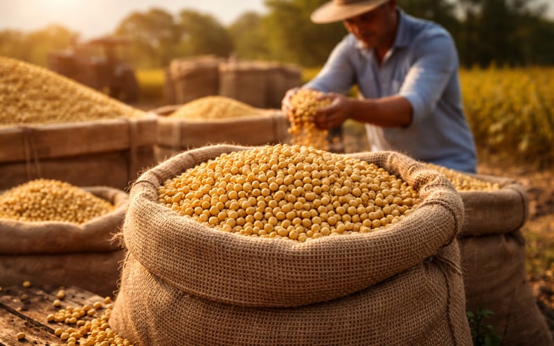 India’s Soybean Imports Surge as Domestic Crop Shrinks
