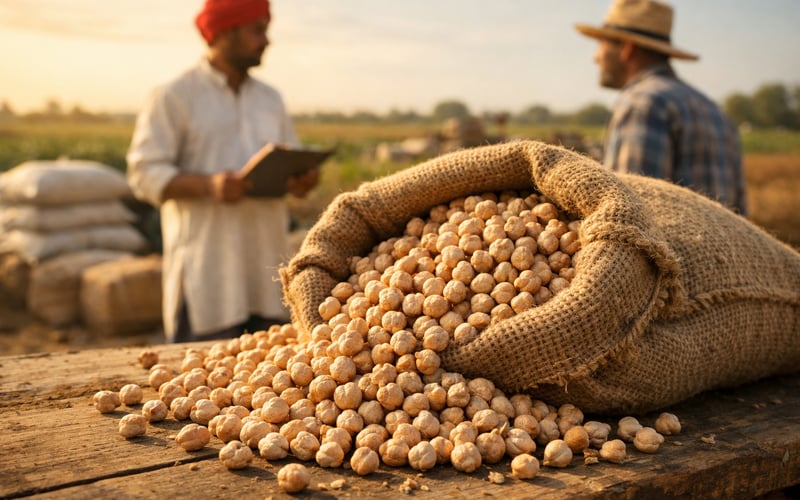 Indian Chickpeas Edge Higher While Mexican FOBs Hold Steady