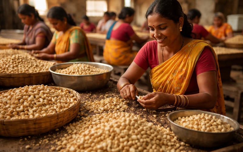 Cashew Market Holds Steady as India’s Festive Demand Window Opens