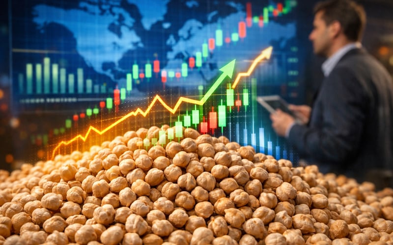 Chickpeas (Chana) Edge Higher as Indian Supply Tightens and Australian Output Slides