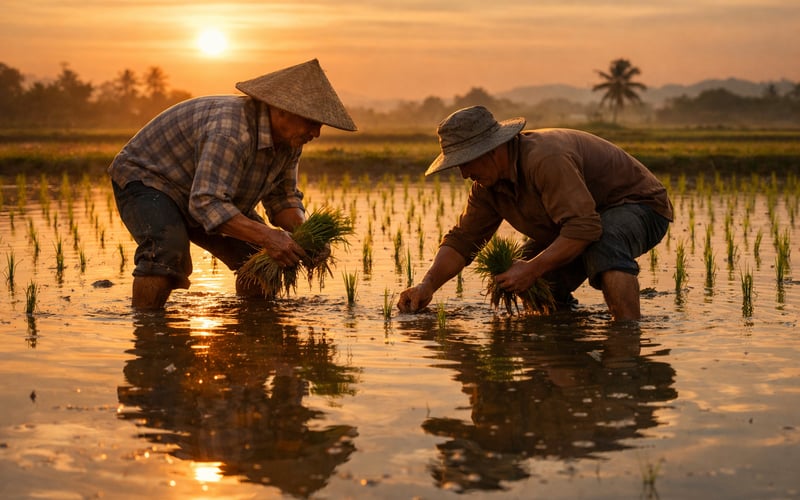 Preços do arroz recuam das máximas com queda na CBOT; ofertas de exportação na Ásia seguem estáveis