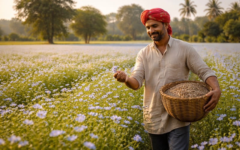 Indian Flaxseed Eases as New Delhi FOB Softens; Global Supplies Ample