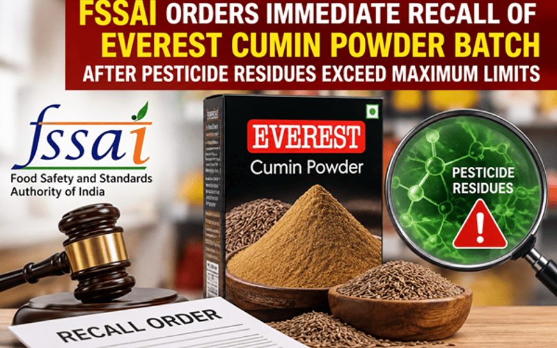 India Orders Recall of Everest Cumin Powder Batch on Pesticide Breach, Tightening Spotlight on Spice Residue Risk