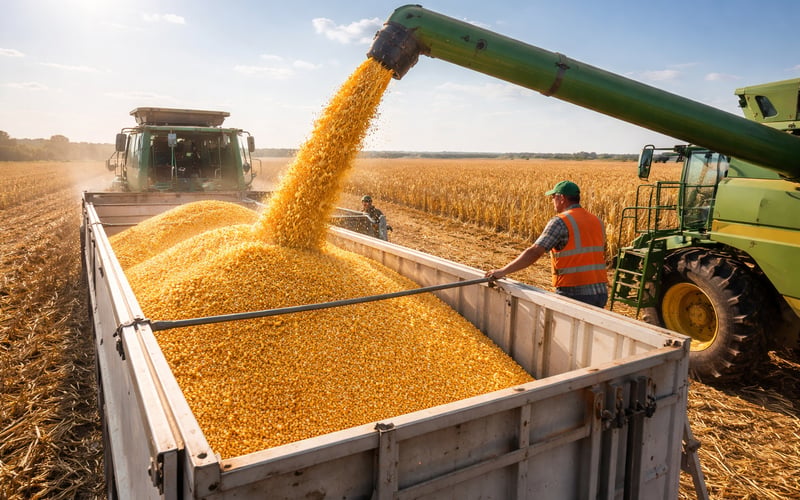 Ukraine Corn Harvest Accelerates, But 93% of Area Still in Play for Prices