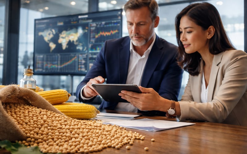 Soybeans Steady While Surging U.S. Corn Stocks Weigh on Oilseeds