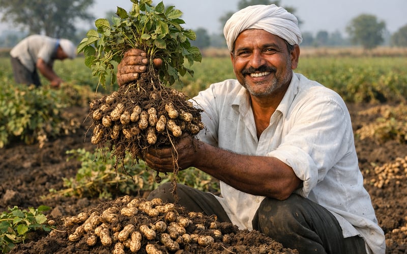 Indian Peanut Prices Hold Firm as Monsoon Delay Caps Downside